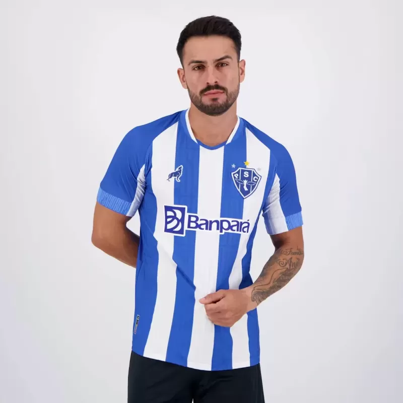 2024 2025 Paysandu Mens Home Soccer Jersey Blue White