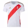 2024 2025 Peru Mens Home Soccer Jersey White Red Sash 2024 2025 Peru Mens Home Soccer Jersey White Red Sash