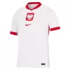 2024 2025 Poland Mens Home Soccer Jersey Red Polo Collar