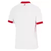 2024 2025 Poland Mens Home Soccer Jersey Red Polo Collar