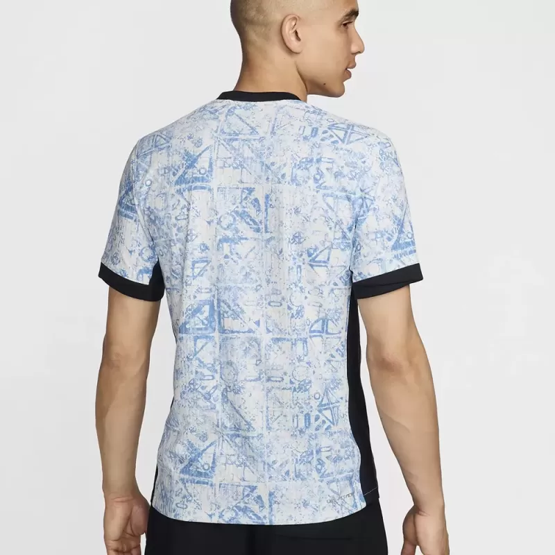 2024 2025 Portugal Mens Away Authentic Soccer Jersey Player Version Blue Mosaic 2024 2025 Portugal Mens Away Authentic Soccer Jersey Player Version Blue Mosaic