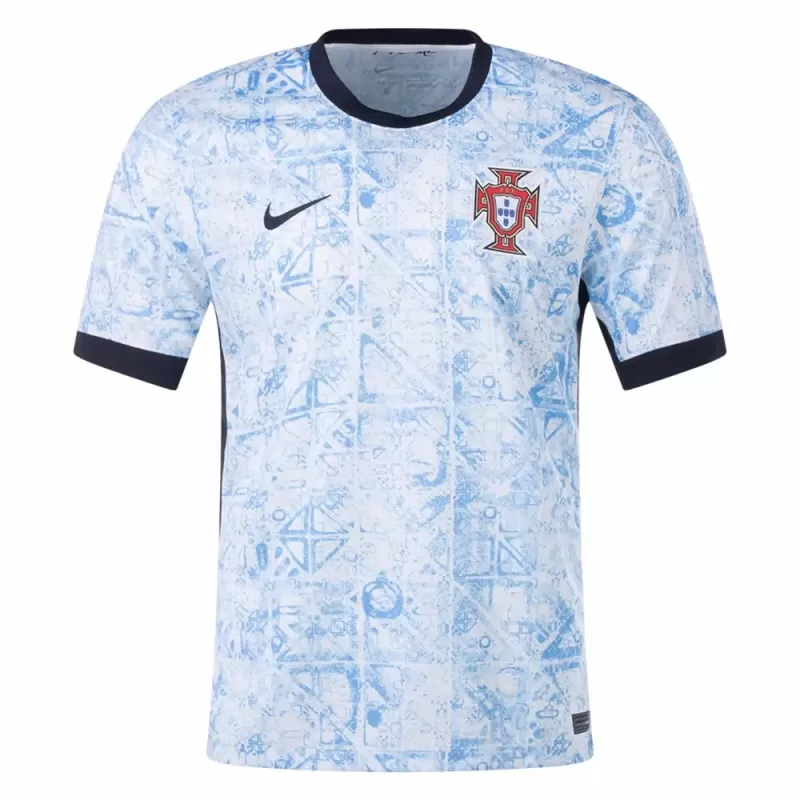 2024 2025 Portugal Mens Away Soccer Jersey Blue Mosaic 2024 2025 Portugal Mens Away Soccer Jersey Blue Mosaic