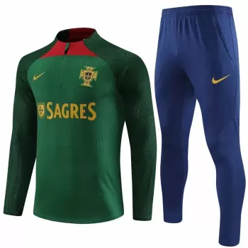 2024 2025 Portugal Mens Green Training Technical Soccer Tracksuit Kit