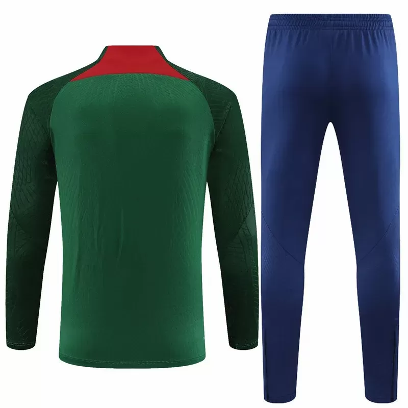 2024 2025 Portugal Mens Green Training Technical Soccer Tracksuit Kit 2024 2025 Portugal Mens Green Training Technical Soccer Tracksuit Kit