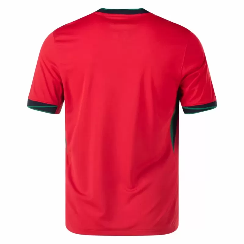 2024 2025 Portugal Mens Home Soccer Jersey Red Green