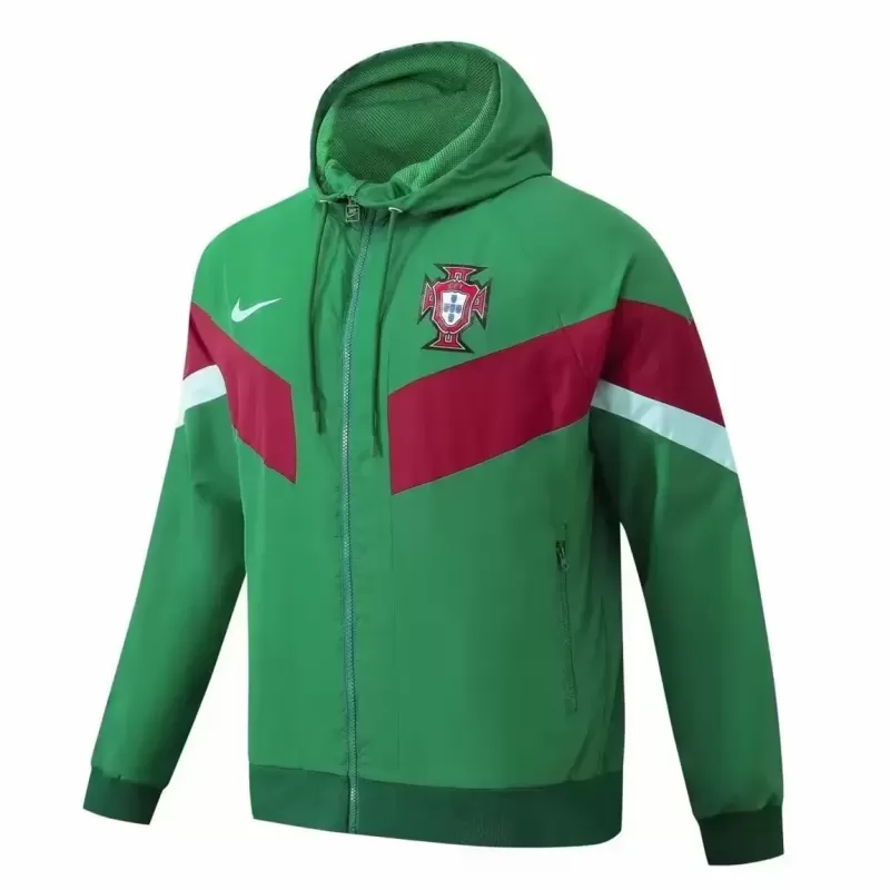 2024 2025 Portugal Mens Hooded Windbreaker Jacket Water Repellent 2024 2025 Portugal Mens Hooded Windbreaker Jacket Water Repellent