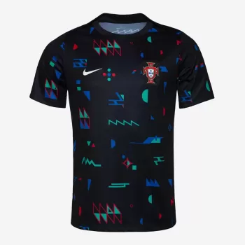 2024 2025 Portugal Mens Pre Match Soccer Jersey Graphic Training Top