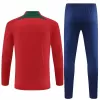 2024 2025 Portugal Mens Red Blue Training Technical Soccer Tracksuit Kit