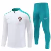2024 2025 Portugal Mens White Training Technical Soccer Tracksuit Kit 2024 2025 Portugal Mens White Training Technical Soccer Tracksuit Kit