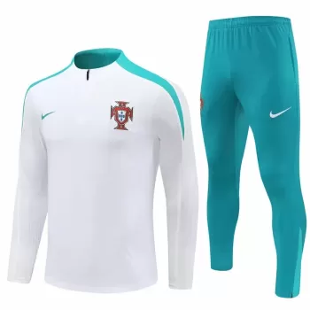 2024 2025 Portugal Mens White Training Technical Soccer Tracksuit Kit