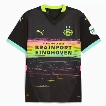 2024 2025 PSV Eindhoven Mens Away Soccer Jersey High Visibility