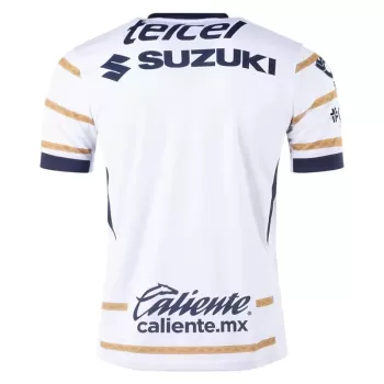 2024 2025 Pumas Unam Mens Home Soccer Jersey White Gold 2024 2025 Pumas Unam Mens Home Soccer Jersey White Gold