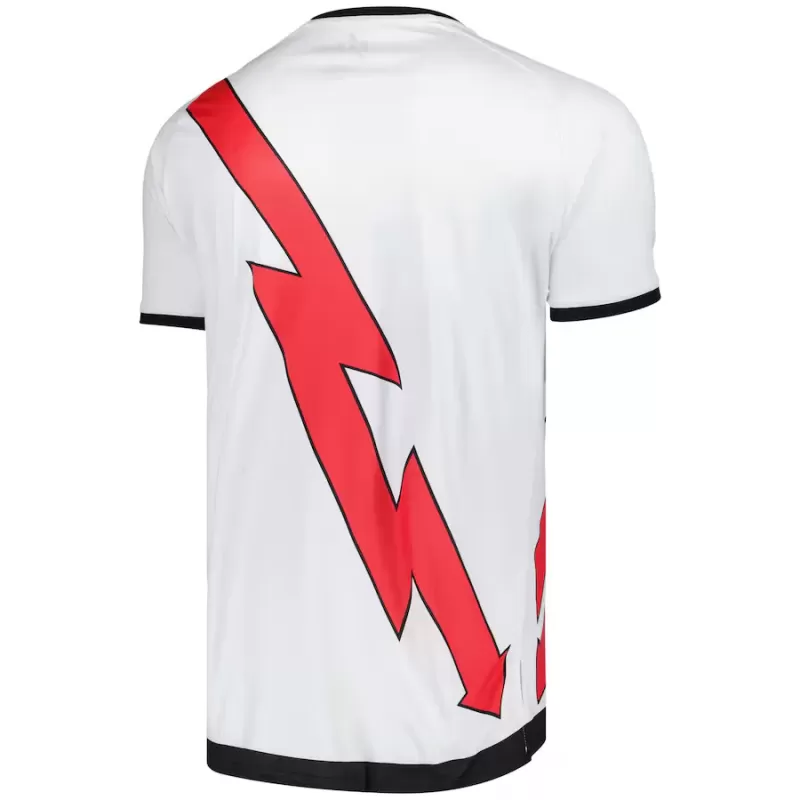 2024 2025 Rayo Vallecano Mens Home Soccer Jersey Lightning Bolt 2024 2025 Rayo Vallecano Mens Home Soccer Jersey Lightning Bolt