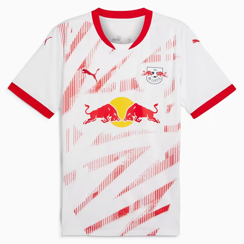 2024 2025 RB Leipzig Mens Home Soccer Jersey University Graphic