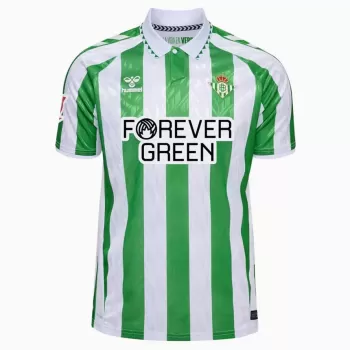 2024 2025 Real Betis Mens Home Soccer Jersey Green White Retro