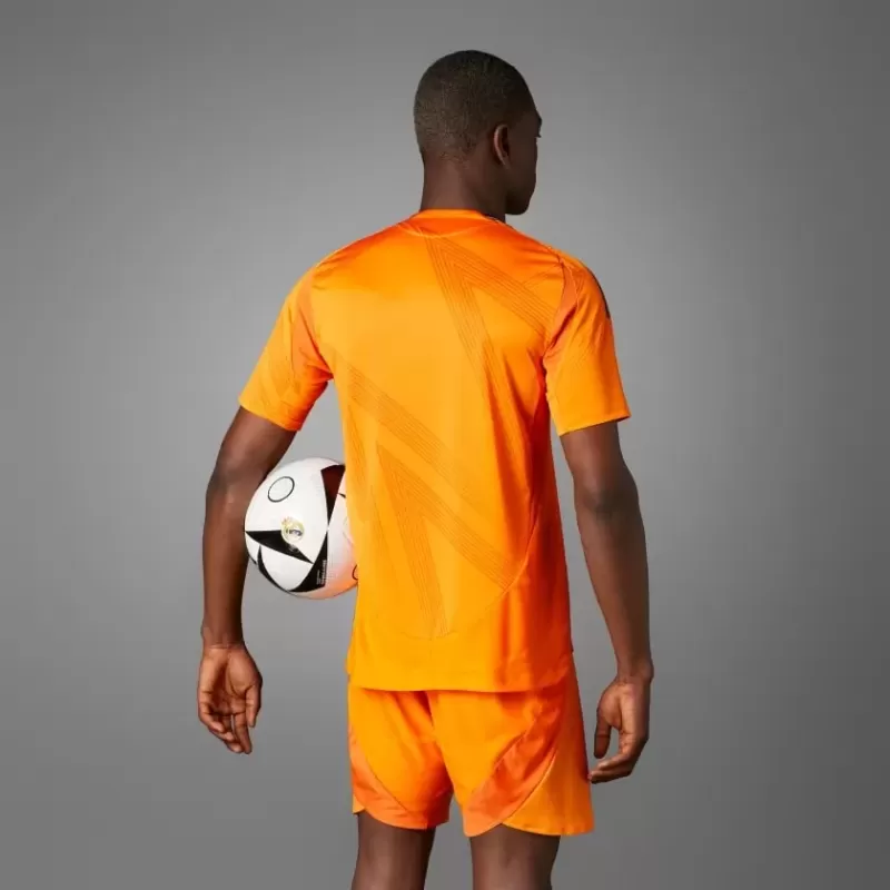 2024 2025 Real Madrid Mens Away Authentic Soccer Jersey Player Version Orange 2024 2025 Real Madrid Mens Away Authentic Soccer Jersey Player Version Orange