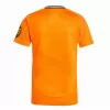 2024 2025 Real Madrid Mens Away Soccer Jersey Star Graphic Orange