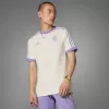2024 2025 Real Madrid Mens Classics 3-Stripes Soccer Jersey Soft White