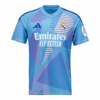 2024 2025 Real Madrid Mens Goalkeeper Soccer Jersey Blue