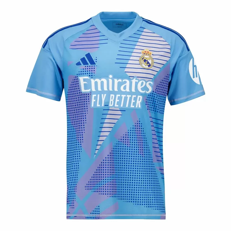 2024 2025 Real Madrid Mens Goalkeeper Soccer Jersey Blue 2024 2025 Real Madrid Mens Goalkeeper Soccer Jersey Blue