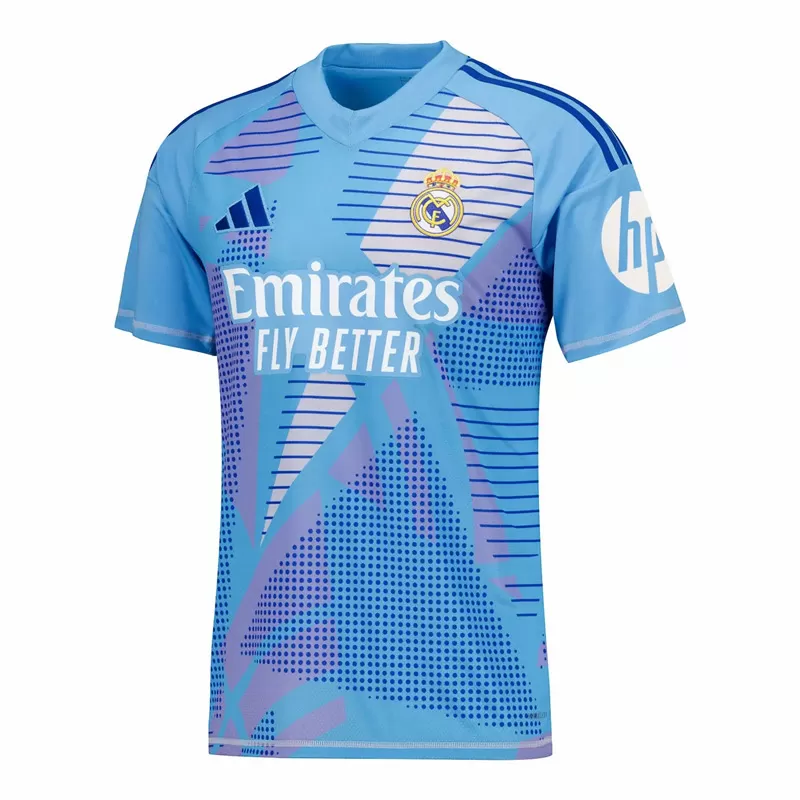 2024 2025 Real Madrid Mens Goalkeeper Soccer Jersey Blue 2024 2025 Real Madrid Mens Goalkeeper Soccer Jersey Blue