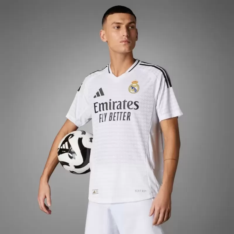 2024 2025 Real Madrid Mens Home Authentic Soccer Jersey Player Version
