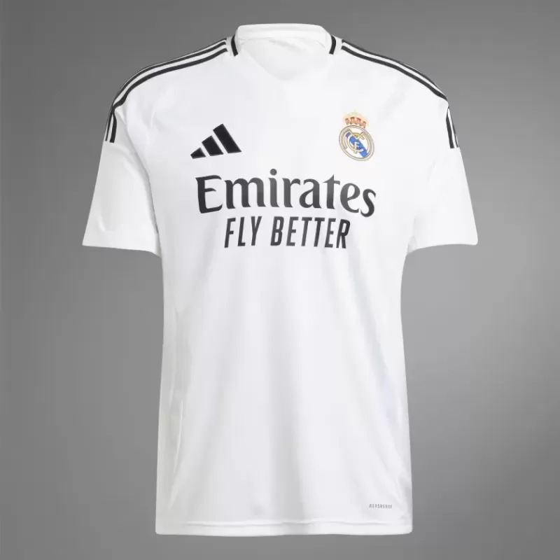 2024 2025 Real Madrid Mens Home Soccer Jersey San Isidro Pattern 2024 2025 Real Madrid Mens Home Soccer Jersey San Isidro Pattern