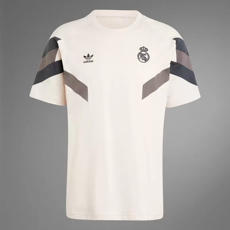 2024 2025 Real Madrid Mens Originals Soccer Tee Putty Mauve 2024 2025 Real Madrid Mens Originals Soccer Tee Putty Mauve