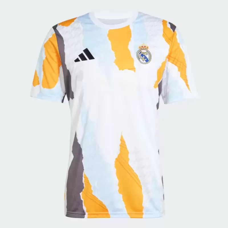 2024 2025 Real Madrid Mens Warm Up Soccer Jersey Multicolor