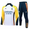 2024 2025 Real Madrid Mens White Blue Training Technical Soccer Tracksuit Kit