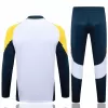 2024 2025 Real Madrid Mens White Blue Training Technical Soccer Tracksuit Kit