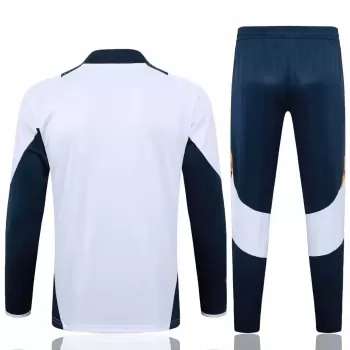 2024 2025 Real Madrid Mens White Training Technical Soccer Tracksuit Kit
