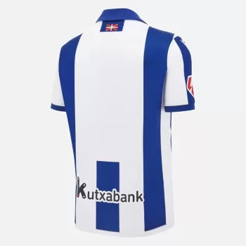 2024 2025 Real Sociedad Mens Home Soccer Jersey Blue White Stripes
