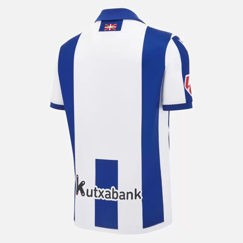 2024 2025 Real Sociedad Mens Home Soccer Jersey Blue White Stripes