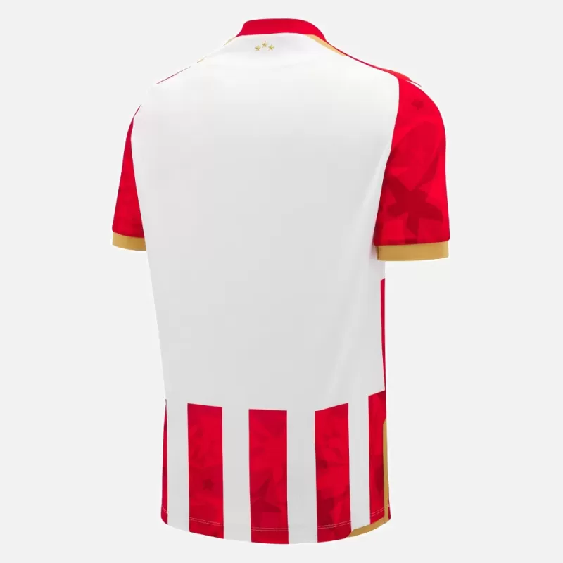 2024 2025 Red Star Belgrade Mens Home Soccer Jersey Red White Stars