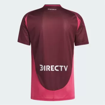 2024 2025 River Plate Mens Away Soccer Jersey Maroon Torino Edition