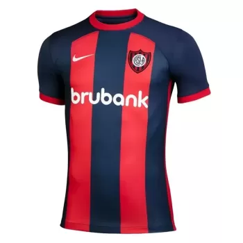 2024 2025 San Lorenzo de Almagro Mens Home Soccer Jersey Navy Red