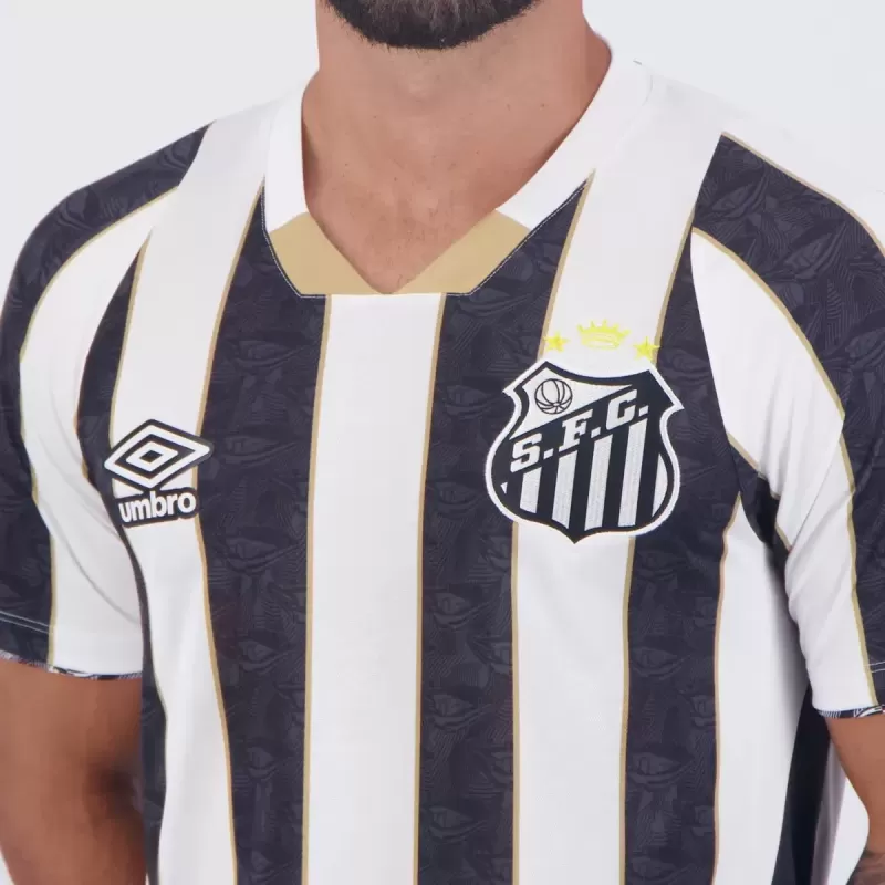 2024 2025 Santos Mens Away Soccer Jersey Black Vila Belmiro 2024 2025 Santos Mens Away Soccer Jersey Black Vila Belmiro