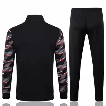 2024 2025 Sao Paulo Mens Black Red Training Presentation Soccer Tracksuit