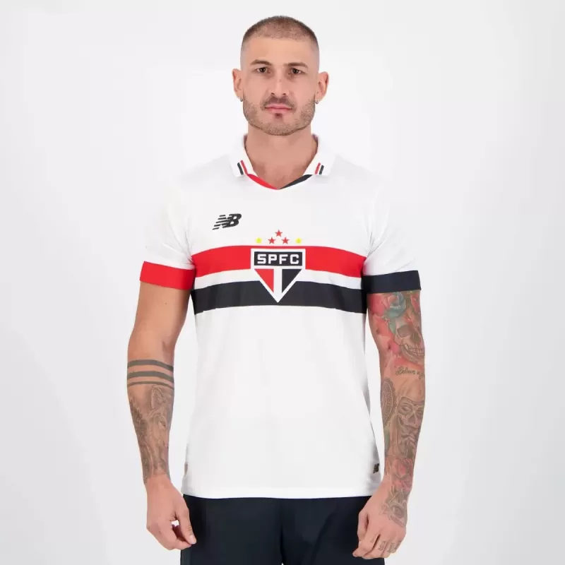2024 2025 Sao Paulo Mens Home Soccer Jersey White 2024 2025 Sao Paulo Mens Home Soccer Jersey White