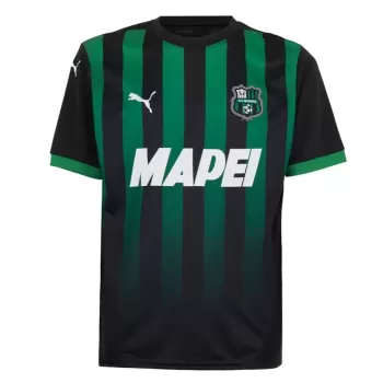 2024 2025 Sassuolo FC Mens Home Soccer Jersey Green Black Stripes