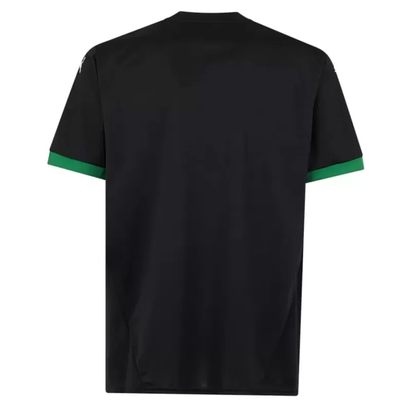2024 2025 Sassuolo FC Mens Home Soccer Jersey Green Black Stripes 2024 2025 Sassuolo FC Mens Home Soccer Jersey Green Black Stripes