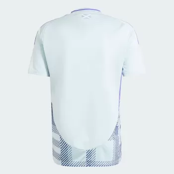 2024 2025 Scotland Mens Away Soccer Jersey Almost Blue Tartan