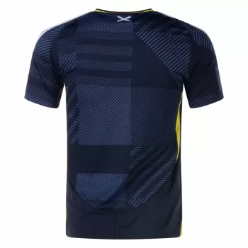 2024 2025 Scotland Mens Home Soccer Jersey Navy Tartan Pattern