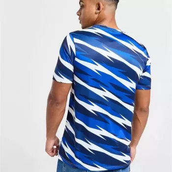2024 2025 Scotland Mens Pre Match Soccer Jersey Navy Training