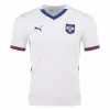 2024 2025 Serbia Mens Away Soccer Jersey White National Kit