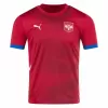 2024 2025 Serbia Mens Home Soccer Jersey Red National Kit