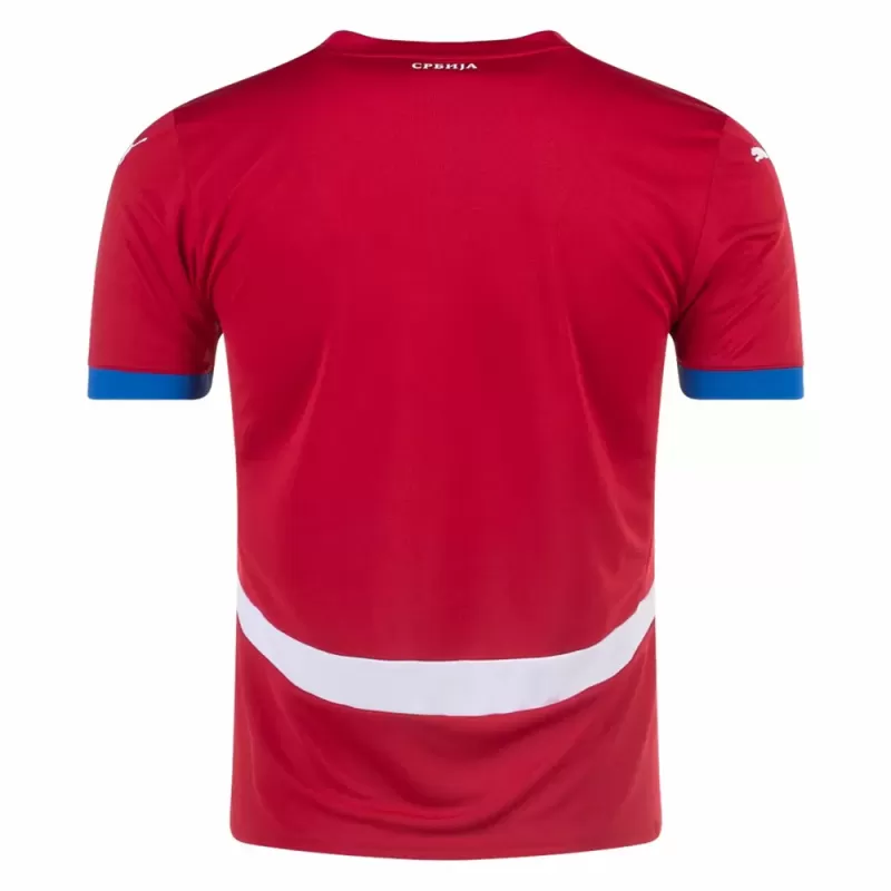 2024 2025 Serbia Mens Home Soccer Jersey Red National Kit