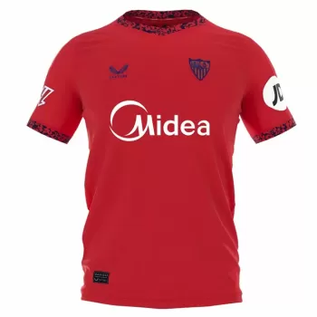 2024 2025 Sevilla FC Mens Away Soccer Jersey True Red