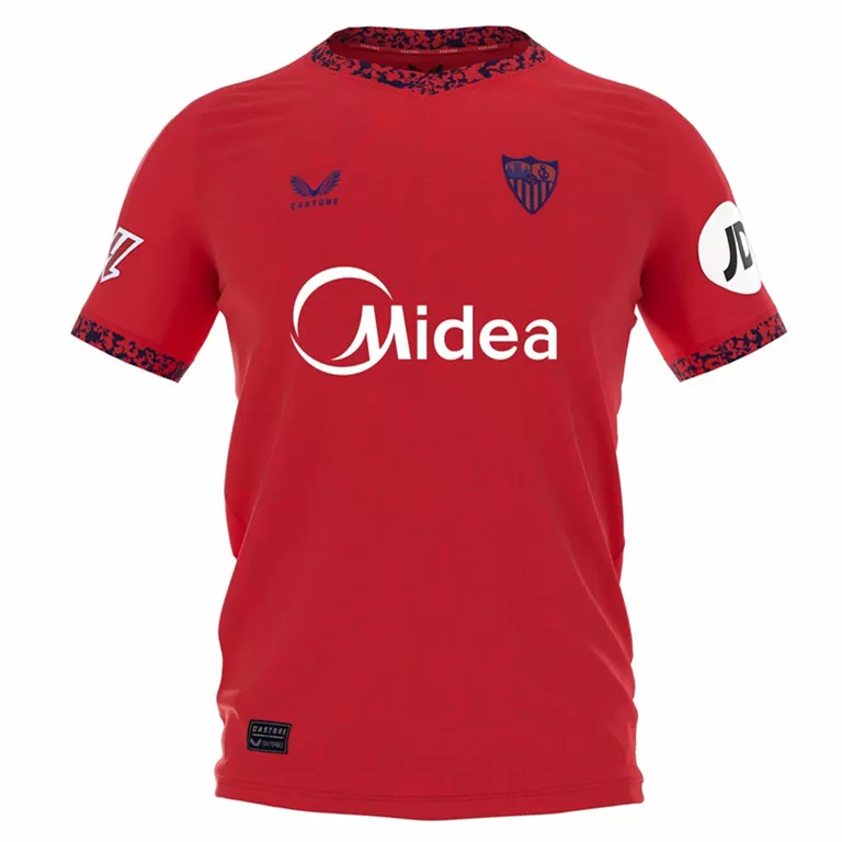 2024 2025 Sevilla FC Mens Away Soccer Jersey True Red